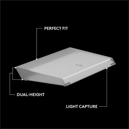 Logitech G512 X Palm Rest 75 | Compatible only with G512 X 75 keyboards, Semi-Transparent Opaque Acrylic Wrist Rest, RGB Amplifying Diffuser Design - size: 75 percent