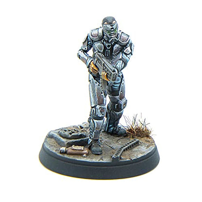 Modiphius Entertainment Ltd Fallout Wasteland Warfare: Enclave-Assault Force - 6 Miniatures, 32mm Unpainted Quality Resin Figures, Capital Wave RPG - style: Assault Force