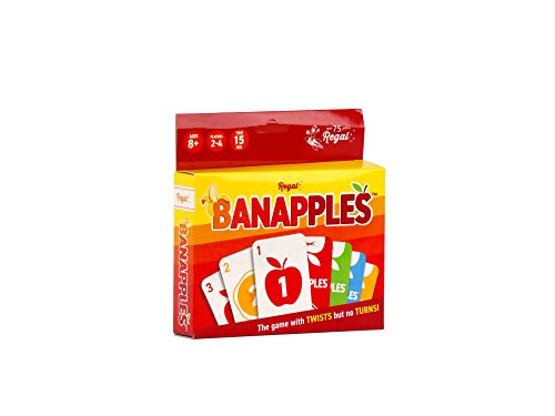 Regal Games Banapples Fun Card Game Set for Kids, Teens & Adults - 2-4 Player Card Games - Fun & Travel Playing Cards for Game Night (4 Decks, 40 Cards Each) - size: Banapples