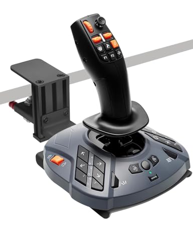 Quick Release Desk Mount For Farming & Flight Sim Joystick Compatible with Thrustmaster SimTask FarmStick, T.Flight Hotas One/4/X, T.16000M FCS, Sol-R1, Sol-R2, Sol-R5, TCA Sidestick Airbus - 1 Pack