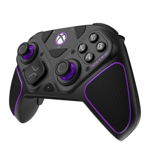 PDP Victrix Pro BFG Wireless Gaming Controller for Xbox Series X|S, Xbox One, Windows 10/11, Modular Gamepad, Dolby Atmos Audio, Remappable Buttons, Customizable Triggers/Paddles/D-Pad, PC App, Black - color: Black