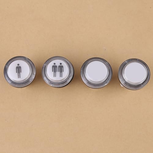 4 x LED Start Push Button Kit, Part 1 Player + 2 Player + LED Buttons DIY Push Buttons Player Single Double for Machine Games, coinn Buttons Compatible Arcades Video Games