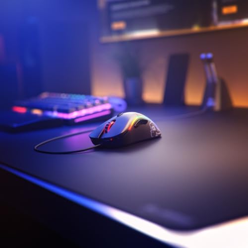 GLORIOUS Model D- (Minus) Wired Gaming Mouse - 61g Superlight Honeycomb Design, RGB, Ergonomic, Pixart 3360 Sensor, Omron Switches, PTFE Feet, 6 Buttons - Matte Black