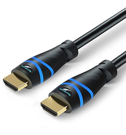 BlueRigger 8K HDMI Cable 3 FT - (8K 60Hz, 4K 120Hz, 48Gbps HDMI Cord, HDR10+, High Speed HDMI Cable 8K with Ethernet, eARC, 3D, HDCP 2.3) - Compatible with PS5, Xbox, Roku, Apple TV, Switch, PC - size: 3FT