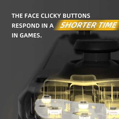 eXtremeRate Face Clicky Kit for Steam Deck OLED Handheld Console, Custom Dpad View A B X Y Menu Keys Face Buttons Mouse Clicky Kit for Steam Deck OLED Console - 0.98N Actuation Force Light Version - size: Light Version