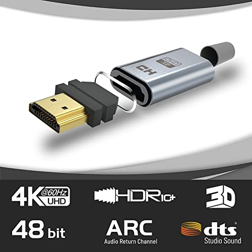 LEADSTAR HDMI Cable 4K 50 ft / 15M, Long High Speed HDMI 2.0 Cord Braided | Ultra HD, 1080p, ARC, 3D, HDCP 2.2 | for Xbox, PS5, TV, Laptop, Monitor - size: 50 ft