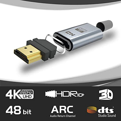 LEADSTAR HDMI Cable 4K 50 ft / 15M, Long High Speed HDMI 2.0 Cord Braided | Ultra HD, 1080p, ARC, 3D, HDCP 2.2 | for Xbox, PS5, TV, Laptop, Monitor - size: 50 ft