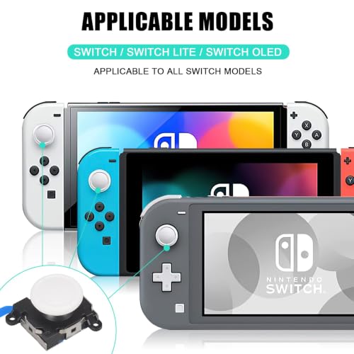 VGBUS Joystick Replacement for Switch Lite,Repair Joystick Replacement Tool Kit for Switch lite and Nintendo Joycon Controller with Triwing Screwdriver,Thumb Grip Caps& Tweezers