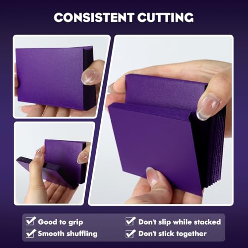 Katomula MTG Card Sleeves, Dual Matte Card Sleeves, Standard Card Sleeve for MTG, PKM, Flesh & Blood, Soul Purple - color: Dark Purple