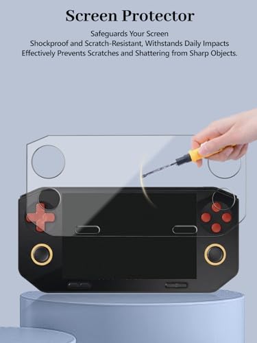 1-Pack Screen Protector for GameMT EX8 Handheld Game Consoles, 6H Hardness Not Tempered Glass, Anti-Fingerprint,Anti-Scratch, Easily Installation, HD Clear