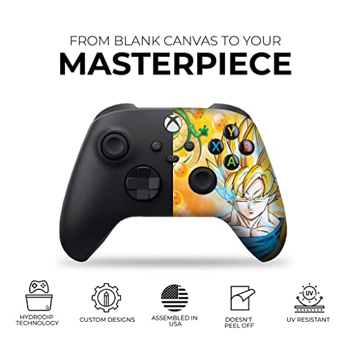 DreamController D. B. Z. Gokku Custom X-box Controller Wireless compatible with X-box One/Series X/S Proudly Customized in USA with Permanent HYDRO-DIP Printing(NOT JUST A SKIN) (MODDED) - color: D. B. Z. Gokku, size: Modded - Front & Back Print
