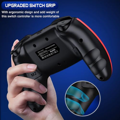 Wireless Switch Controller for Switch/Lite/OLED/Swicth 2 Controller, Switch Controller Joysticks Work with iOS/Android/PC-Switch 2 Pro TURBO Controller with Wake-up Programmable (Upgraded Vision)