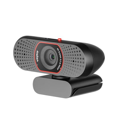 wegear 4K Webcam for PC, USB-A Computer Camera with Sony 1/2.55'' Sensor, 4K@30FPS & 1080P@60FPS, PDAF Autofocus, Dual Noise-Canceling Mics, Privacy Cover, 73° FOV for Meetings, Streaming & Gaming