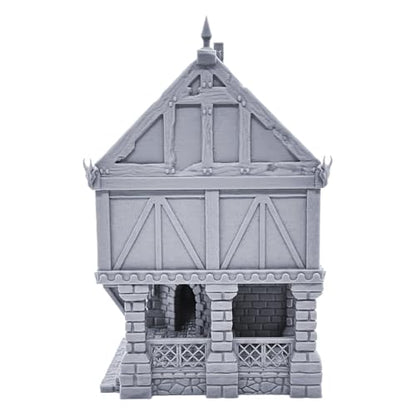 EnderToys Ulvheim Small Merchant House by Terrain4Print, 3D Printed Tabletop RPG Scenery and Wargame Terrain 28mm Miniatures