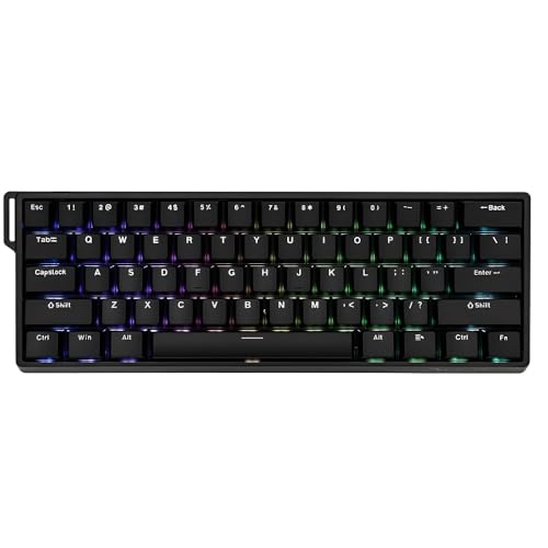 Shaking Tank x Aula WIN60 HE-60%Mechanical Gaming Keyboard Wired,Magnetic Switch Hot Swappable,8000Hz Polling Rate,Adjustable Actuation Rapid Trigger Mode,RGB Small Keyboard 60 Percent Compact for PC