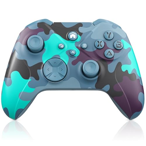 Nonbliep for Xbox Controller, Compatible with Xbox One X|S, Xbox Series X|S, PC, Special Edition Custom Wireless Controller with 6-Axis Motion Control/3.5mm Audio Jack/Dual Vibration/Turbo - color: Blue