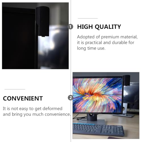 VALICLUD USB Computer Speaker Clip-on for Laptop Desktop, Wired Music Voice Box with 3. Power Supply, Compact Home Office Monitor Soundbar