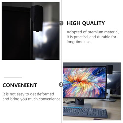 VALICLUD USB Computer Speaker Clip-on for Laptop Desktop, Wired Music Voice Box with 3. Power Supply, Compact Home Office Monitor Soundbar