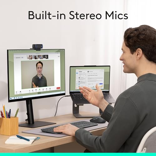 Logitech C920x HD Pro PC Webcam Full 1080p/30fps Video - Black | 30fps Video, Clear Audio, Light Correction, Works with Teams, Meet, Zoom, Nintendo Switch 2, Mac, Tablet - size: 1 Pack, style: 1080P/30 fps, 720p/30fps