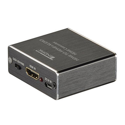 Tendak HDMI Audio Extractor, 4K 30Hz HDMI Audio Splitter to Optical TOSLINK SPDIF + 3.5mm Stereo Audio Adapter, Compatable for TV, PC, PS3/4/5, Blu-ray/DVD/HD Player