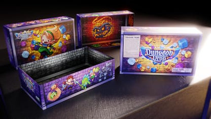 Treasure Trunk, Storage Solution for Dungeon Drop Board Game by Phase Shift | Storage for Entire Game, Expansions, Neoprene Mats, Walls, and Components in Provided Game Trays