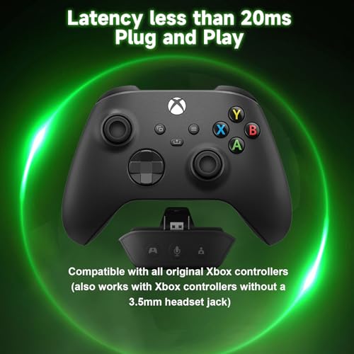 LENISUOLE Wireless Gaming Headset for Xbox, PS5, Mac and PC, Foldable Bluetooth Headset, Game/Chat Balance, Dual Built-in & External Mic, 3D Surround Sound, Memory Foam Cushions - color: Black