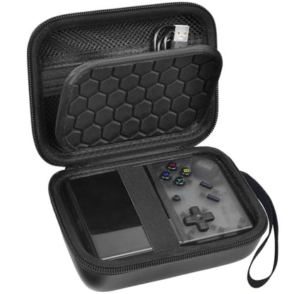 PAIYULE Travel Case for RG35XX/RG35xx Plus Retro Handheld Game Console | Hard EVA Shell, Handheld Console Storage, Accessory Pocket, Carry Handle, Case Only, For Gamers & Collectors
