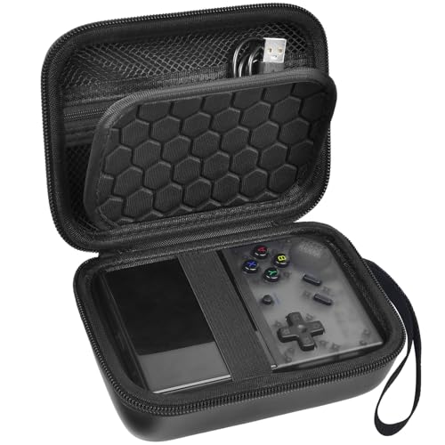 PAIYULE Travel Case for RG35XX/RG35xx Plus Retro Handheld Game Console | Hard EVA Shell, Handheld Console Storage, Accessory Pocket, Carry Handle, Case Only, For Gamers & Collectors