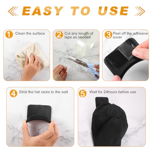 30 Pcs Headphone Wall Hangers Adhesive Gaming Headset Holder Hooks for Wall Mount Strong Universal Stand Hooks for Most Headphone Controller, Hat, Baseball Caps, Door, Closet (Black) - color: Black