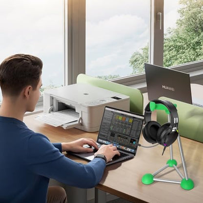 Headphone Stand, Desktop Headset Holder, Desk Earphone Stand, Gaming Headsets, for SteelSeries/Logitech/HyperX/Sony/Beats/Sennheiser/Anker/Xbox, and All Headphones.(Red) (Green) - color: green