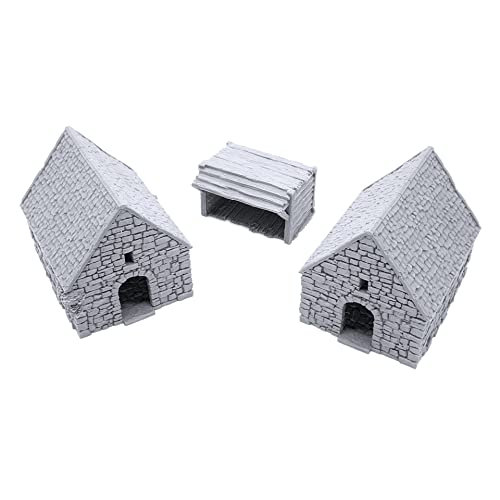 Small Rustic Barns by Printable Scenery, 3D Printed Tabletop RPG Scenery and Wargame Terrain 28mm Miniatures