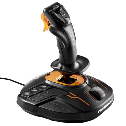 Thrustmaster T16000M FCS - Precision Combat Flight Sim Joystick - PC | Drift-free H.E.A.R.T sensors, 16 programable buttons, 8-way hat switch, 4 axes, twist rudder, integrated throttle - style: Flight Stick T16000M FCS