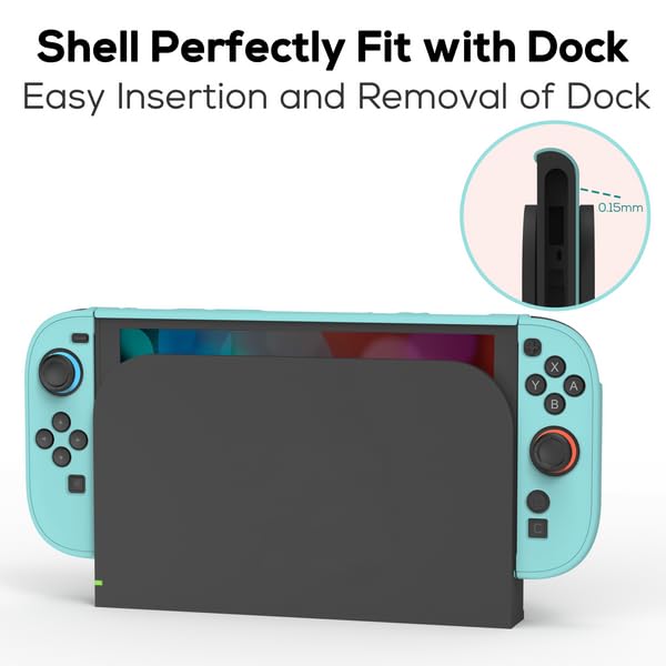 TIKOdirect Protective Case for Switch 2, Hard PC Slim Dockable Cover Case Designed for Switch 2 2025, Game Console and Joy Con Controllers, Blue - color: Blue