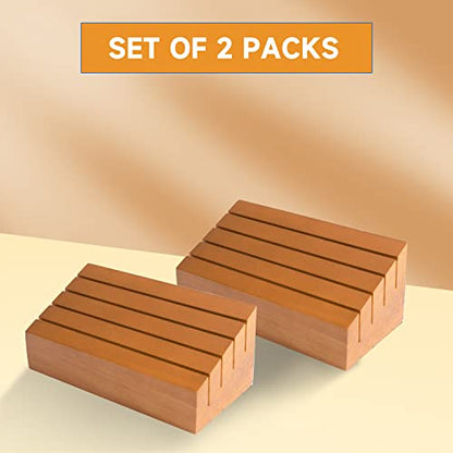 GSE Wooden Playing Card Holders Tray Racks Organizer Set, 6-Inch, 2-Pack | Hand Free Playing Card Trays, Non-Slip Base, For Bridge, Canasta, Hand & Foot, Rummy, UNO Card Games, For Seniors Adults - style: 6-inch, 2-Pack