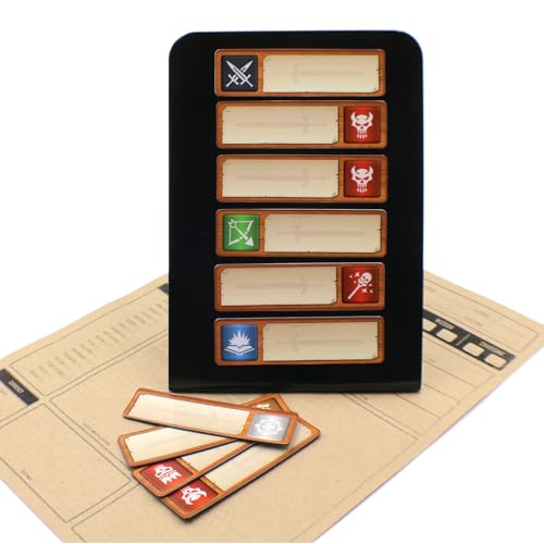Initiative Tracker for D&D and Other Role-Playing Games - Includes Magnets and Board