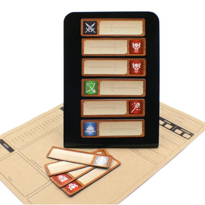 Initiative Tracker for D&D and Other Role-Playing Games - Includes Magnets and Board