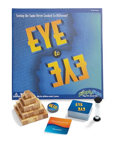 SimplyFun Eye to Eye - A Classic Category Matching and Conversation Game - A Prediction Game for Kids - 3 to 6 Players - Ages 10 & Up - style: Eye to Eye