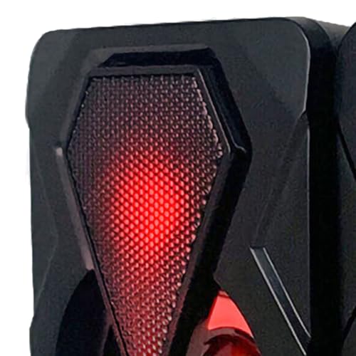 Pomya Gaming Computer Speaker, Stereo Sound with Heavy Bass and RGB Light, USB Powered Desktop Speaker for PC Games and Movies