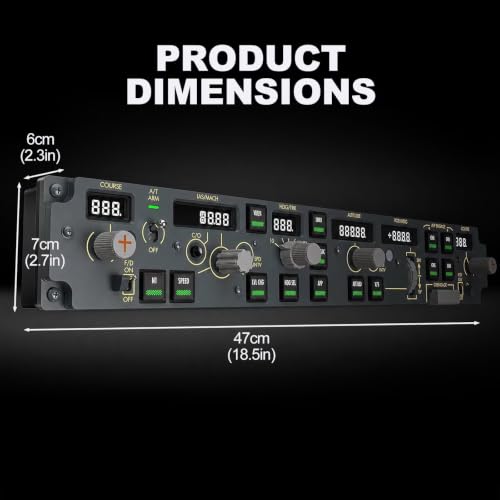 Full Size Flight Controller Panel Mcp Real Aircraft Operation General Aviation Simulator Flights Computer Plug And Play Usb Compatible With Pc Game Simulators For Flight Sim Enthusiasts