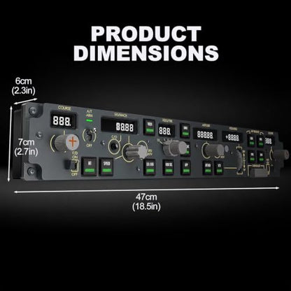 Full Size Flight Controller Panel Mcp Real Aircraft Operation General Aviation Simulator Flights Computer Plug And Play Usb Compatible With Pc Game Simulators For Flight Sim Enthusiasts