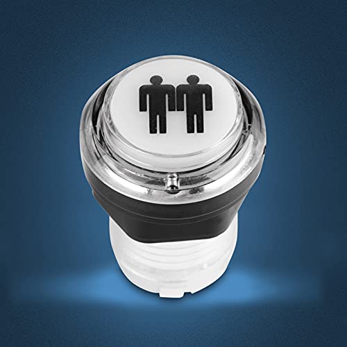 4 x LED Start Push Button Kit, Part 1 Player + 2 Player + LED Buttons DIY Push Buttons Player Single Double for Machine Games, coinn Buttons Compatible Arcades Video Games