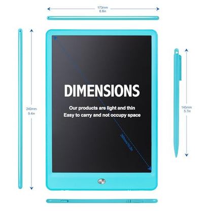 Toddler Boy Toys, Kids LCD Writing Tablet, Mess Free Coloring Books | 10 inch Drawing Pad, Travel Games, Educational Toys for 3-8 Years Old Boys and Girls, Kids Gifts - color: 10”blue