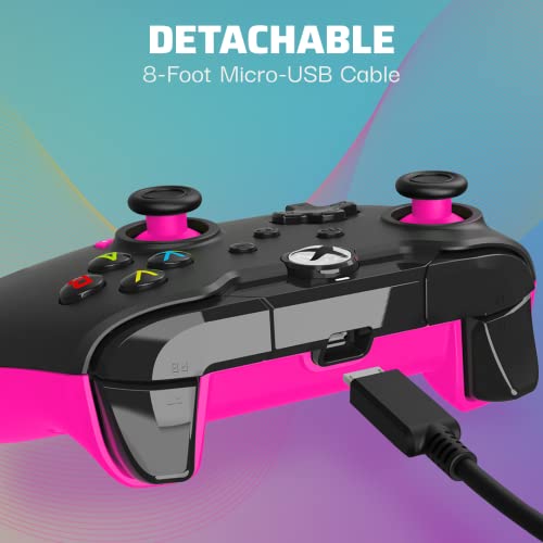 PDP Wired Controller Fuse Black for Xbox Series X|S, Gamepad, Wired Video Game Controller, Gaming Controller, Xbox One, Officially Licensed - Xbox Series X - color: Fuse Black