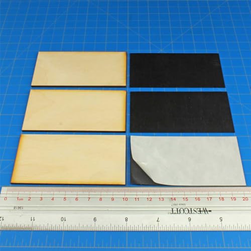 LITKO Ready Base Kit | Compatible with The Old World | 50x100mm Chariot | Twenty 3mm plywood bases + magnets | Magnetize minis for storage & steel trays | Infantry - style: 50x100mm Rectangular