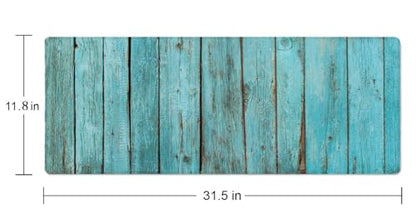 Shabby Wood XL Mouse Pad,Large Mouse Pad Gaming 31.5 x 11.8 in Mouse Mat Desk Pad,Extended Keyboard Mousepad Large Desk Mat with Non-Slip Rubber Base and Stitched Edge for Home Office - color: Shabby Wood