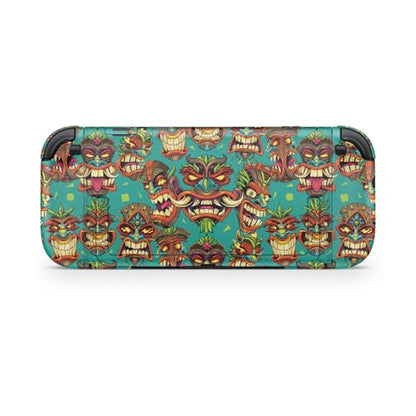 Gaming Skin Compatible with Nintendo Switch 2 Console Only - Crazy Tikis - Premium 3M Vinyl Protective Wrap Decal Cover - Easy to Apply | Crafted in The USA by MightySkins - color: Crazy Tikis, size: Switch 2 Console Skin Only, style: Matte Finish