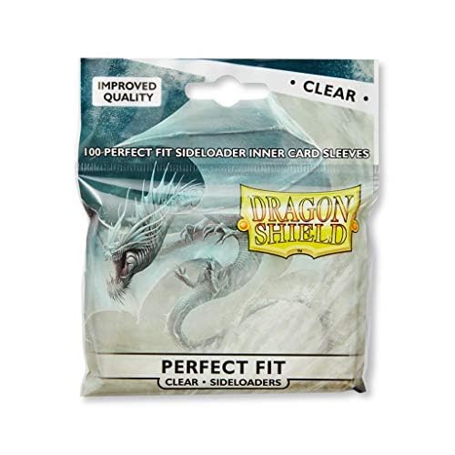 5 Packs Dragon Shield Inner Sleeve Sideloader Clear Standard Size 100 ct Card Sleeves Value Bundle! - color: Side Loader Clear