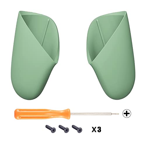 eXtremeRate Matcha Green Replacement Handle Grips for Nintendo Switch Pro Controller, DIY Custom Hand Grip Shell for Nintendo Switch Pro - Controller NOT Included - color: Matcha Green