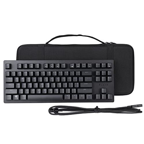 co2CREA Hard Travel Case for Razer Huntsman Tournament TKL Keyboard | Tenkeyless Gaming Keyboard Compatibility, Travel Protective Storage Bag - size: for TKL Keyboard