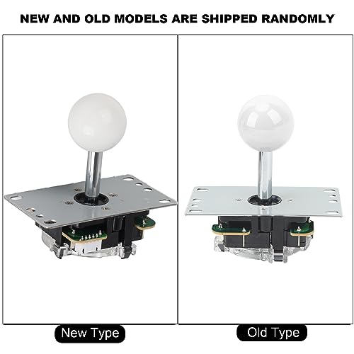 Arcade Joystick Gamepad DIY Joystick Arcade Game Fighting Stick Replacement Parts Pin Circuit Board with Ball Head - color: white